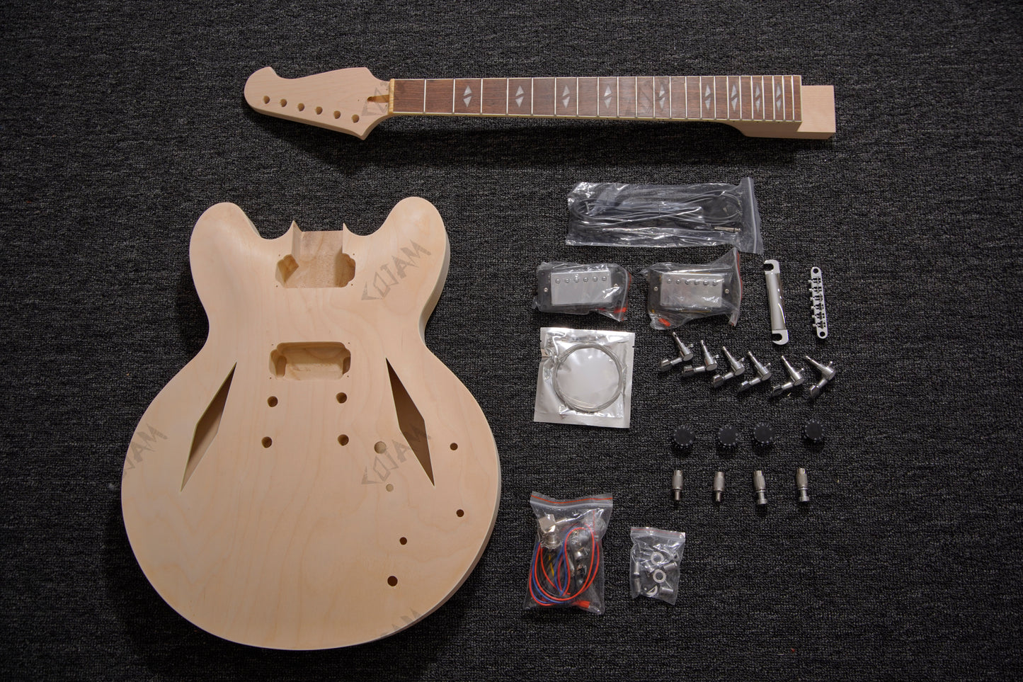Semi Hollow DG-335 DIY Electric Guitar Kit