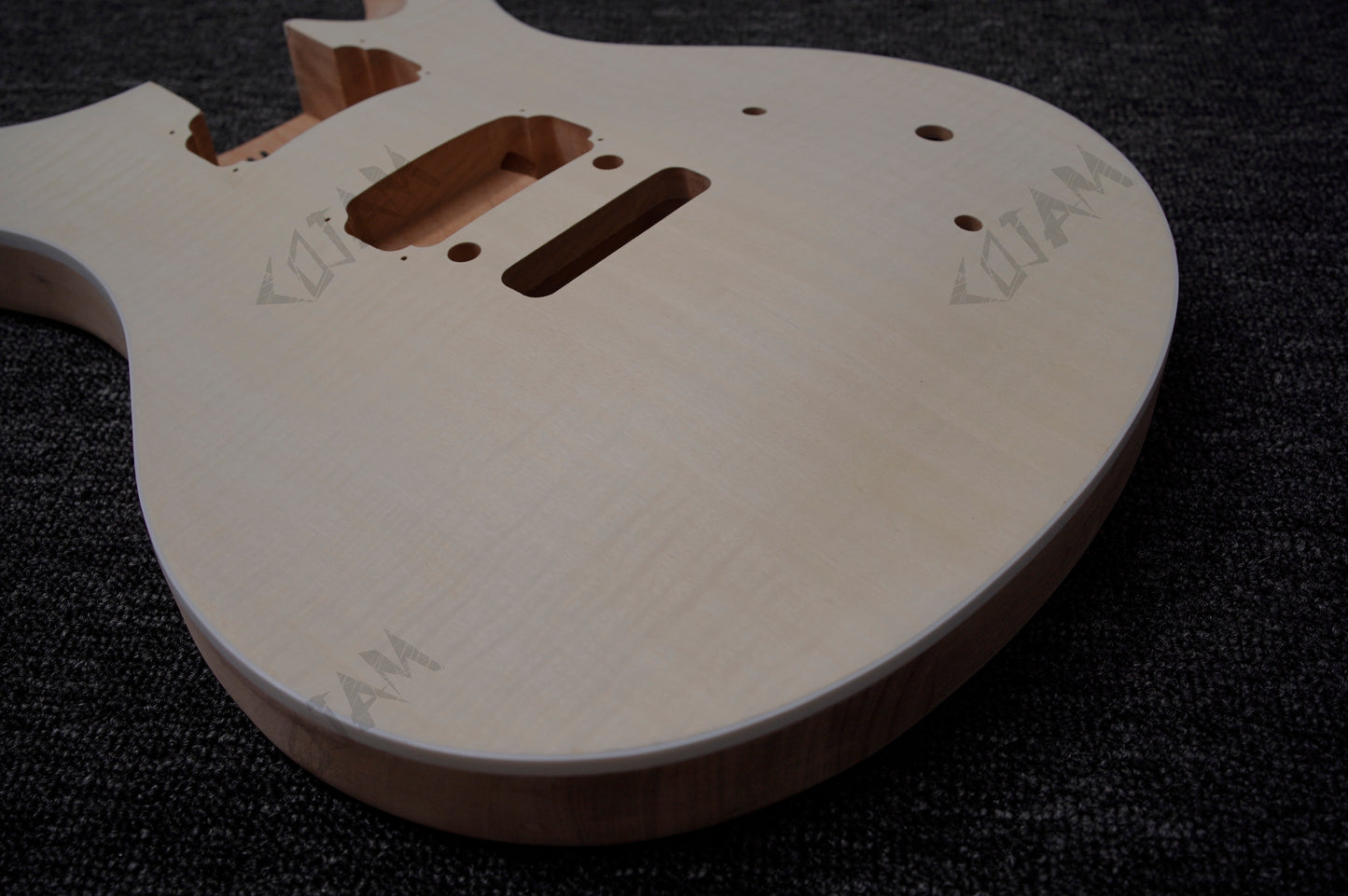 PR Style DIY Electric Guitar Kit with flamed maple top
